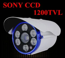 Free Shipping 2017 NEW SONY CCD Outdoor Waterproof CCTV Camera 1200TVL High Definition IR distance of 100 meters