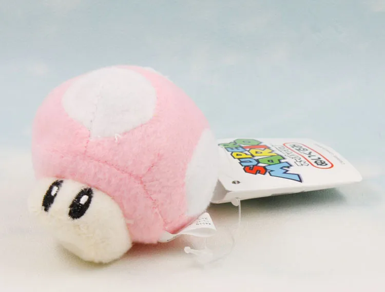 6 см Super Mario Bros Luigi Yoshi Toad грибы плюшевый брелок Аниме Фигурки игрушки для детей подарки ко дню рождения