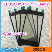 50Pcs LCD Outer Glass Lens for Samsung Galaxy S1 S2 S3 S4 S3mini S4 mini I9000 I9100 I9300 I9500 I8190 I9190 With Laminated OCA s style protective tpu back case for samsung galaxy s4 mini i9190 translucent white