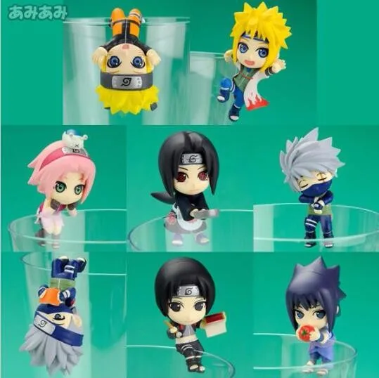 

Naruto Action Figure Tea Cup Decorations PVC 6cm Collectible Model Toy Anime 8pcs/set Naruto Shippuden Kakashi Sasuke Naruto N08
