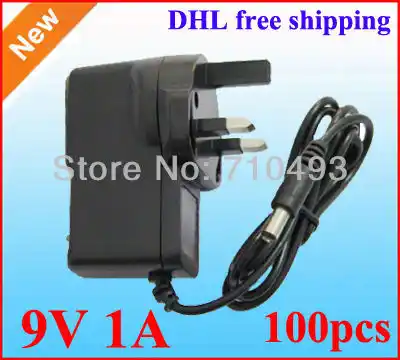 Adapter ACDC 9 V 1A 1000mA zasilacz ładowarka UK wtyczka Adapter ACDC 9 V 1A 1000mA zasilacz ładowarka UK wtyczka