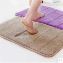 40*60 см Абсорбент Коврики для ванной мягкие Memory Foam дверь, пол Ванная комната Коврики Нескользящие rugs Ковры 6 Цвет доступны Прямая