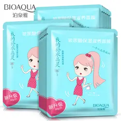 BIOAQUA Pink Girl увлажняющий питательный маска для лица Гиалуроновая кислота против морщин и антивозрастной Remover черный кожей головы