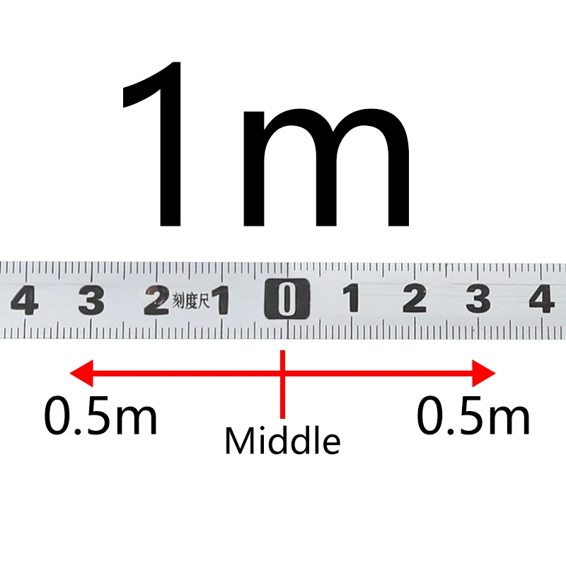 Метрическая рулетка 0," сталь самоклеющаяся шкала линейка лента 1-5 м для фрезерного станка Настольная пила Т-образная дорожка Деревообрабатывающие инструменты - Цвет: SS-1M-M
