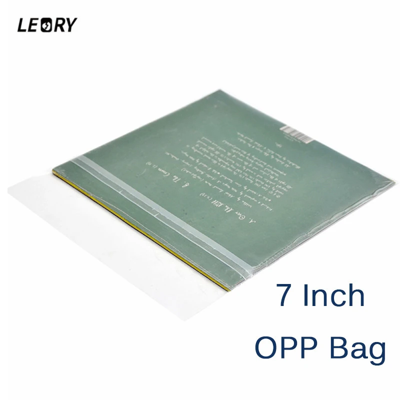 

LEORY 50PCS 7" Lp Vinyl Records OPP Bag Protection Storage For Turntable Cd Vinyl Record Accessories 18.9cm*18.9cm