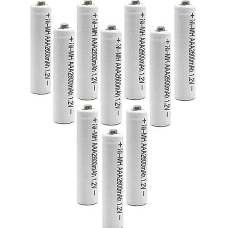 

Free shipping TBUOTZO AAA 6/8/10/12/14/16/20PCS Ni-MH 1.2V AAA Rechargeable 2600mAh 3A Neutral Battery Rechargeable battery