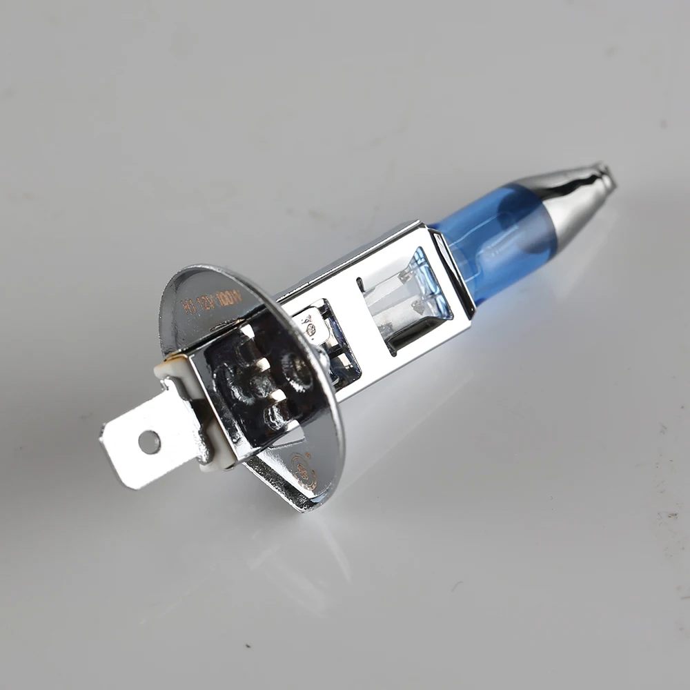 

2 x H1 P14.5s Platinum 12V 4300K 100W Super White HOD Halogen Lamps CrystalVision Ultra Upgrade Headlight Bulbs