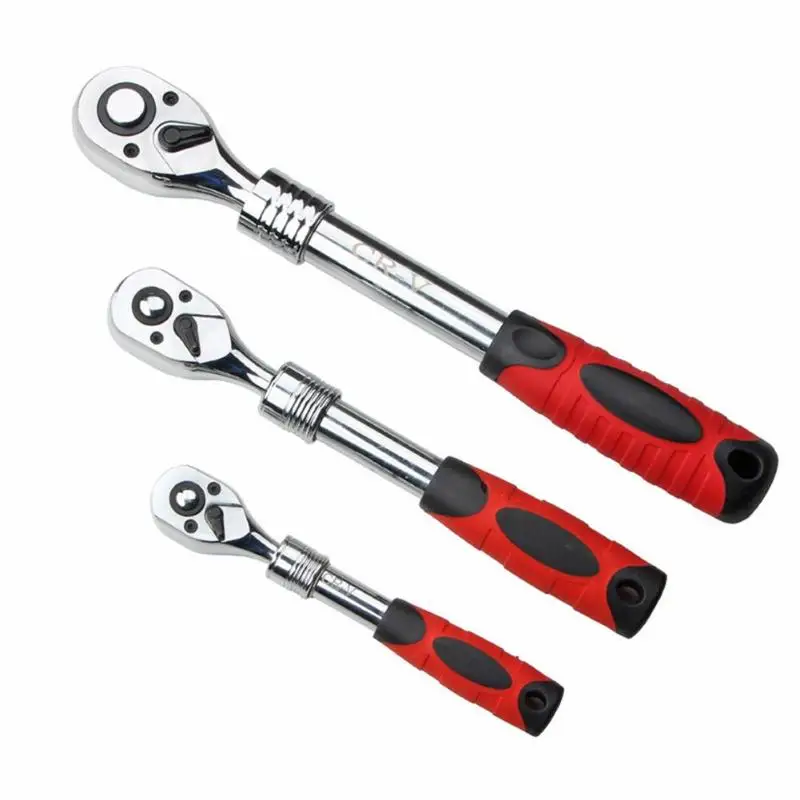 

1pc 72 Teeth Ratchet Spanner Wrench Telescopic Socket Driver Allen Key Ratchet Spanner Wrench