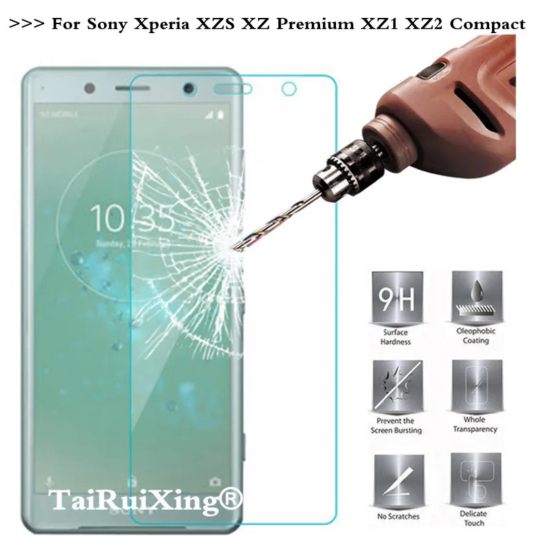 2.5D 0 26 мм 9H закаленное стекло для защиты экрана Sony Xperia XZS XZ Premium XZ1 XZ2 Compact XA1 XA2 XA