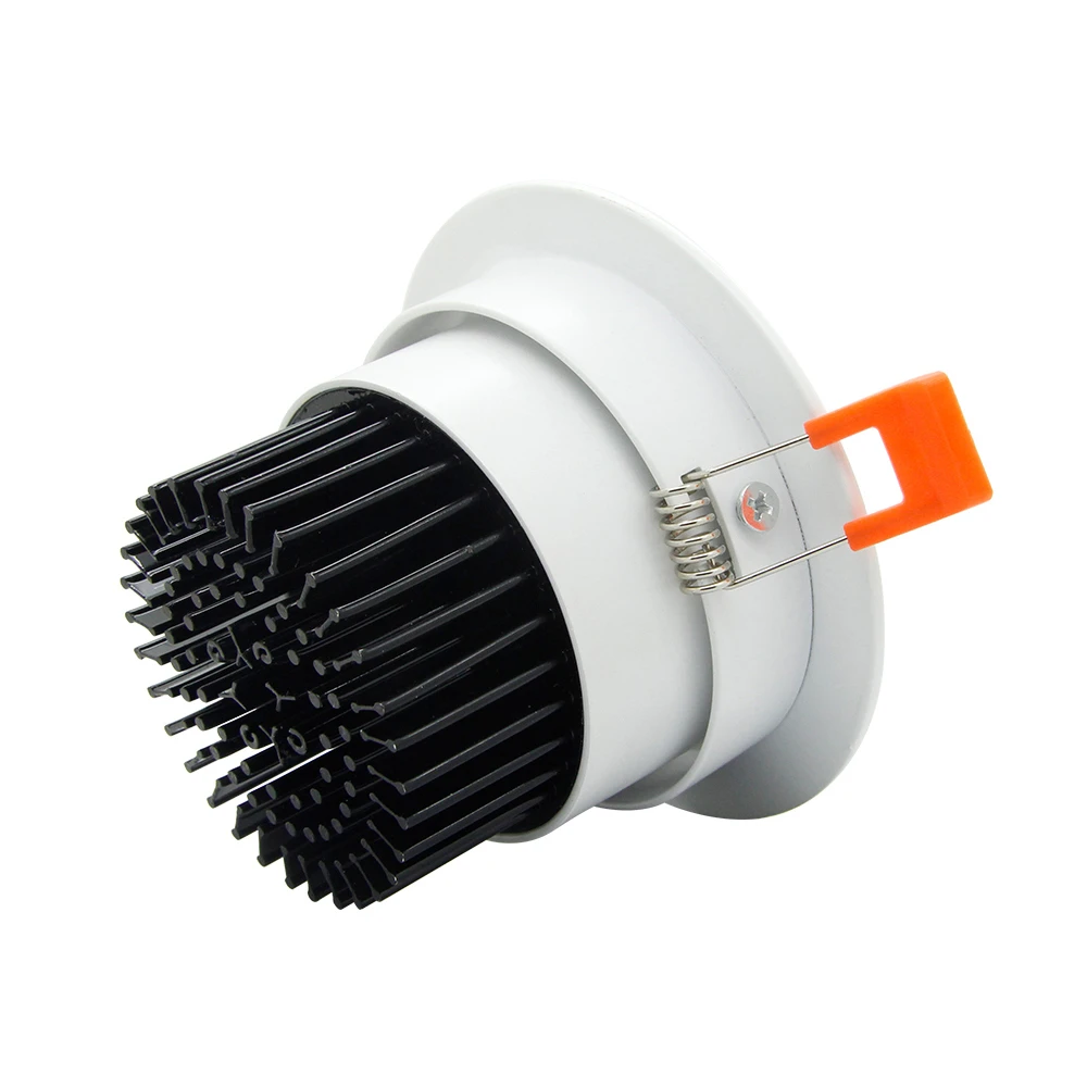 [DBF]Angle Adjustable LED Recessed Downlight Dimmable 7W 9W 12W 15W 18W Epistar COB Chip Ceiling Spot Lamp with 110/220V Driver