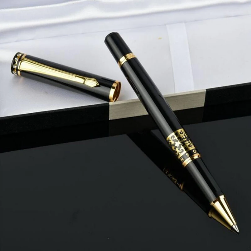 Классический дизайн Luoshi бренд роллер, шариковая ручка для деловых подписей металлическая ручка с кристаллами 568 купить 2 ручки отправить подарок