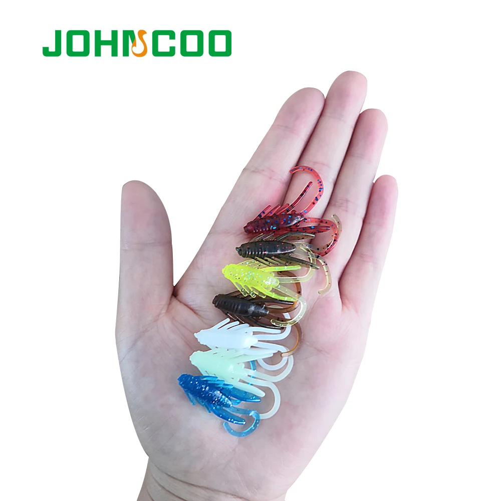 JOHNCOO المرقط إغراء 10 قطع 35 ملليمتر 0.75 جرام سيليكون الطعم الصيد إغراء Pesca و الاصطناعي ل لينة إغراء Swimbait الصيد إغراء