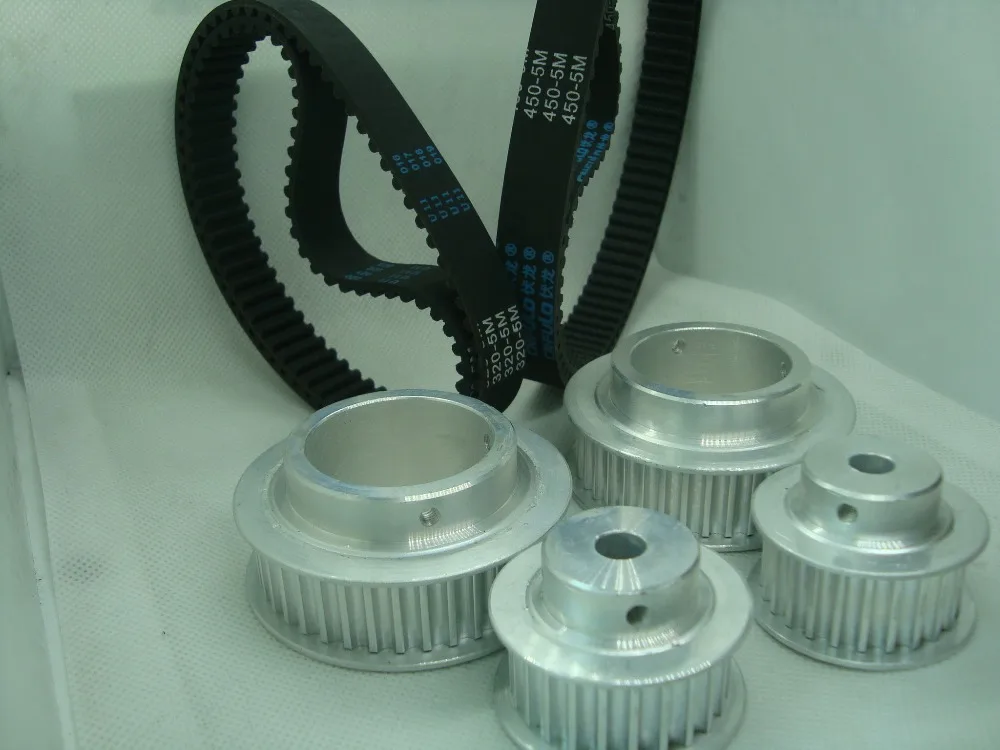 

HTD5M timing pulley 39 teeth and 24 teeth ,15mm belt width and HTD5M timing round belt 320mm belt length sell by one pack