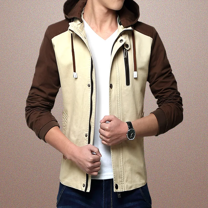 Men's Denim Jacket  Winter Coat Long Sleeved Spring Jacket Casual Jacket  Thin Cotton Coat  mens jackets and coats  jacket men