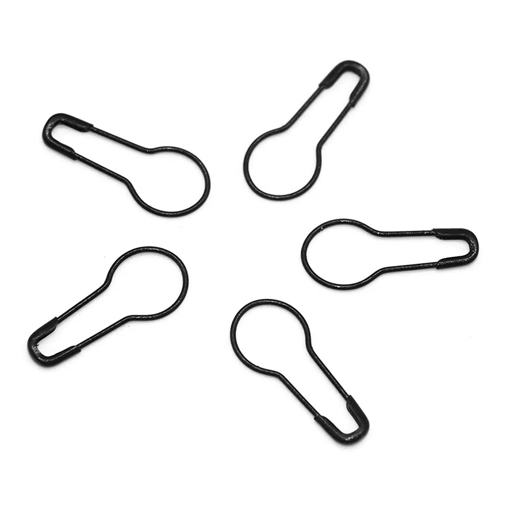 1000 Pieces Black Bulb Pins Metal Safety Pins Calabash Pin for Clothing Crafting, Knitting Marker and DIY Projects