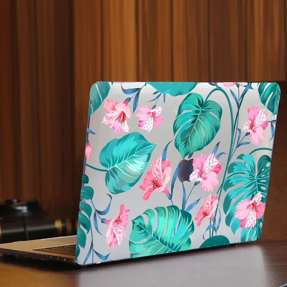 Чехол Redlai с цветочным принтом для Macbook Air Pro retina 11 12 13 15 чехол ноутбука Mac book Touch Bar 2019