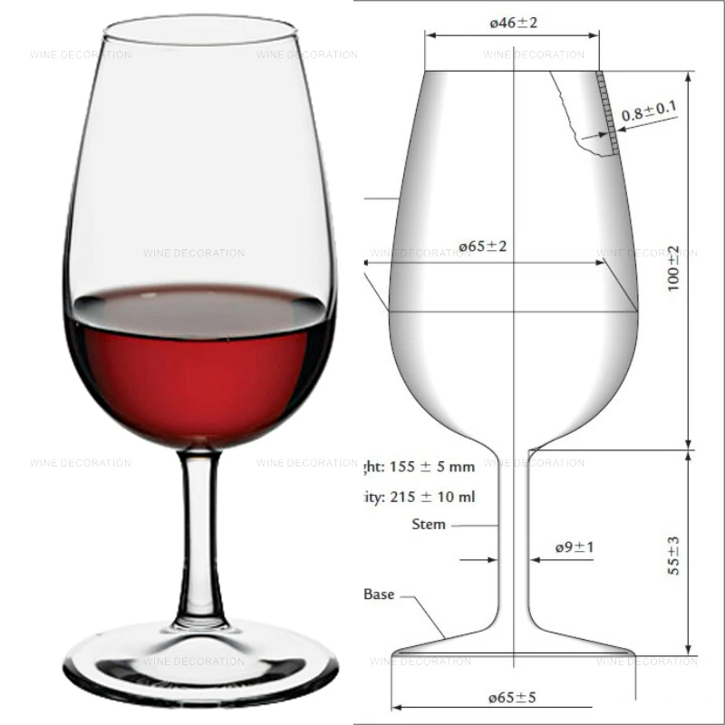Специализированный дегустационный клуб вина обозначенный Кубок дегустации вина международный стандарт ISO Хрустальная чашка дегустации