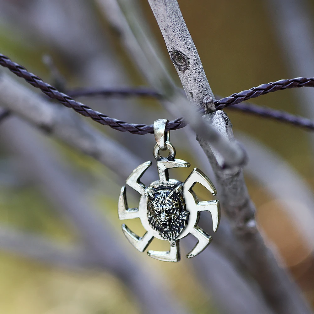1 шт. ожерелье норсе Викинг волк кулон нордический амулет Чокеры Викинги