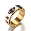 Tibetan Buddhism Heart Of Prajna Paramita Sutra Rotatable Ring Mantra Laser Cutting Hollow Rune Ring ► Photo 3/6