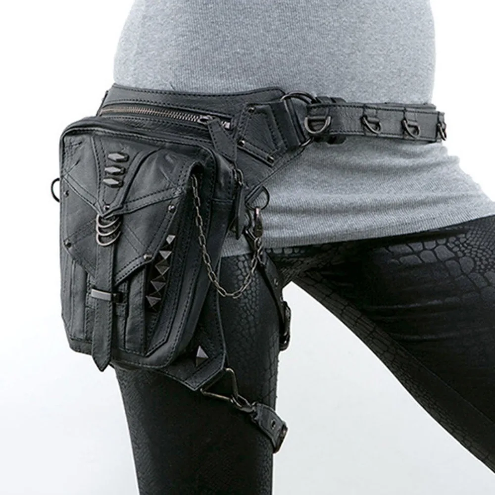 BKNOOU Tactical Thigh Bag - Waterproof Drop Leg Pack With Removable Straps For Motorcycle & Outdoor