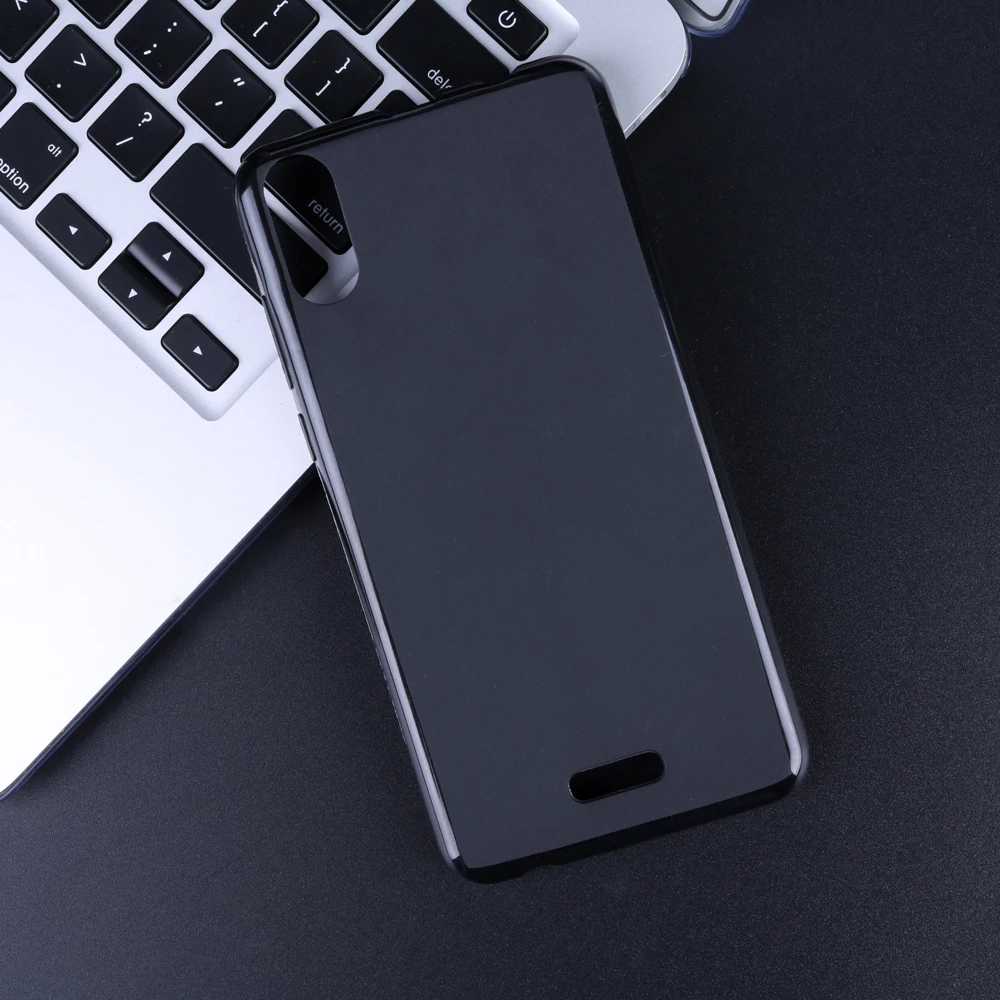 

For Wiko Y80 Case Matte Phone Cover Soft TPU Silicone Squishy Half-wrapped Case for Wiko Y80 Black Phone Matte Case Anti-knock