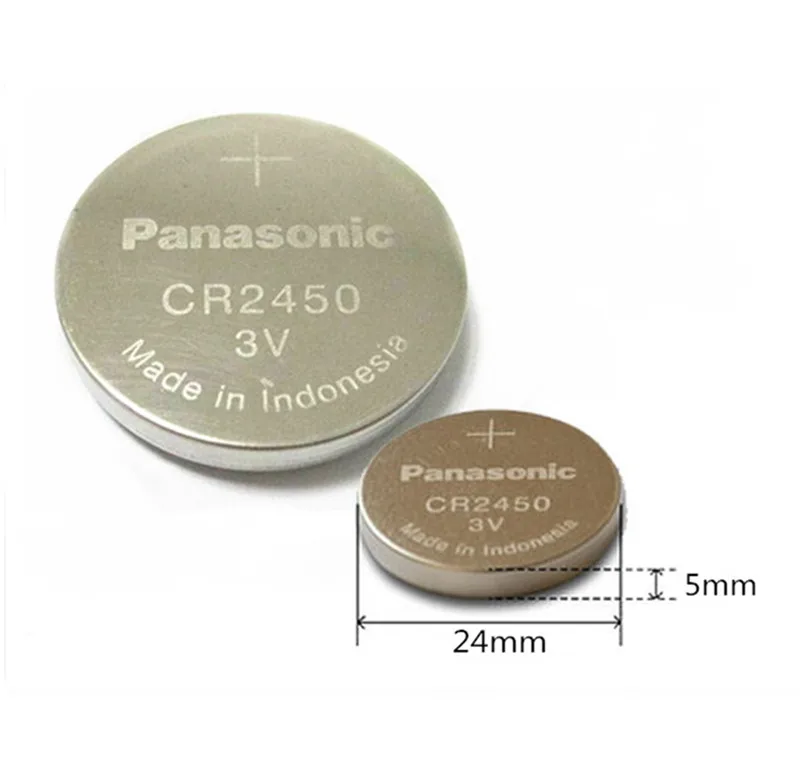 Новые оригинальные Литиевые кнопочные батарейки Panasonic CR2450 CR 2450 3 В 50 шт./лот для