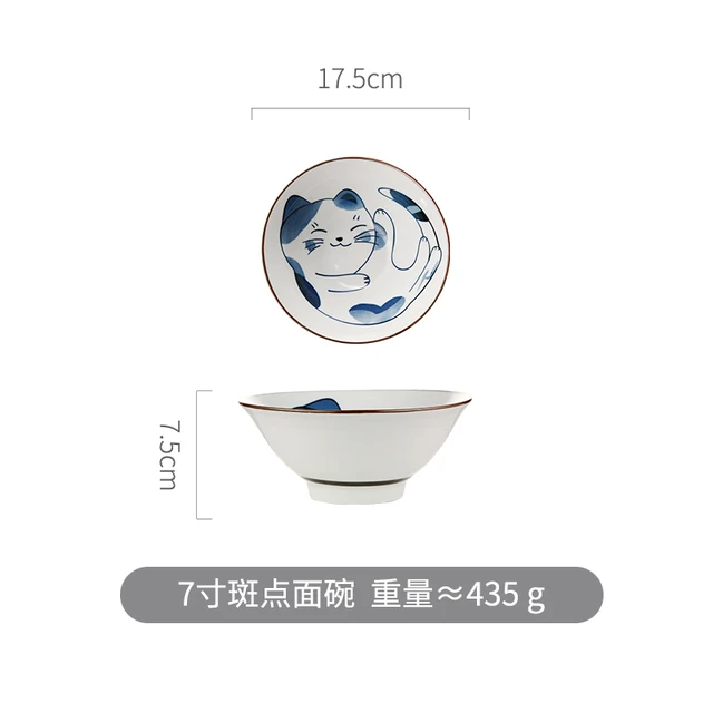 Assiette De Table En Ceramique Chat De Style Japonais Dessin Anime Creatif Mignon Couverts En Ceramique Animaux Bol Assiette De Cuisine Aliexpress