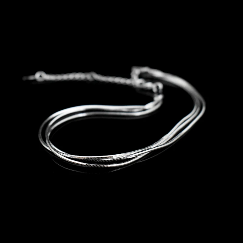 Hot Koop Sexy Strand Multilayer Snake Bones Enkelbanden Voet Ketting 925 Sterling Zilveren Voet Enkelbandje Armband Voor Mode Vrouwen Sieraden