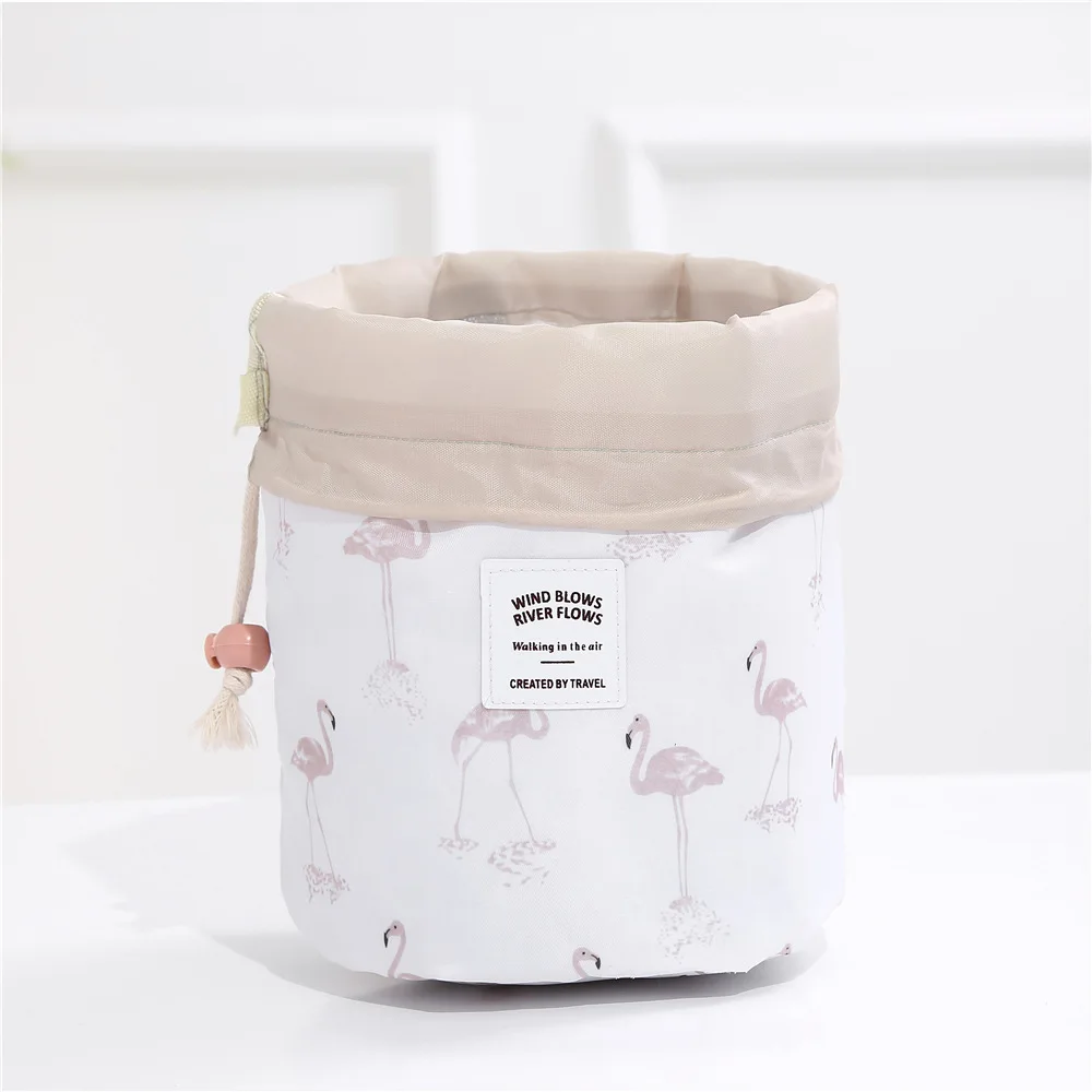

Do Not Miss Drop ship new New Round woman makeup bag travel make up organizer Cosmetic bag female storage toiletry kit case