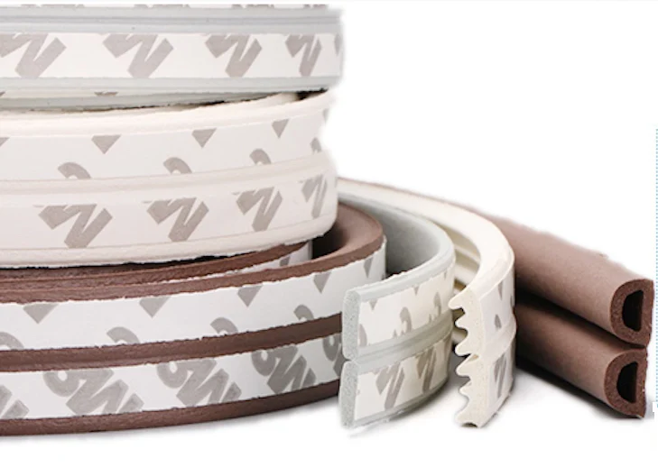 EPDM Rubber Adhesive Gasket Strip for Closet Sliding Sash Door