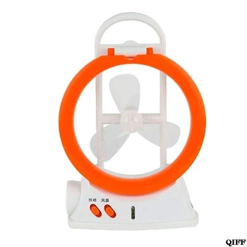 

Drop Ship 3-In-1 Multi-Function Fan Lamp 24LEDs Desk Table Light Rechargeable Flashlight For Indoor Outdoor May31