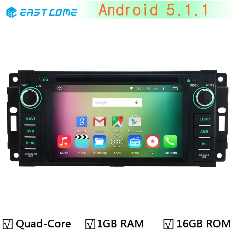 Quad Core Android 5.1.1 Car DVD Player for Jeep Compass Commander Grand