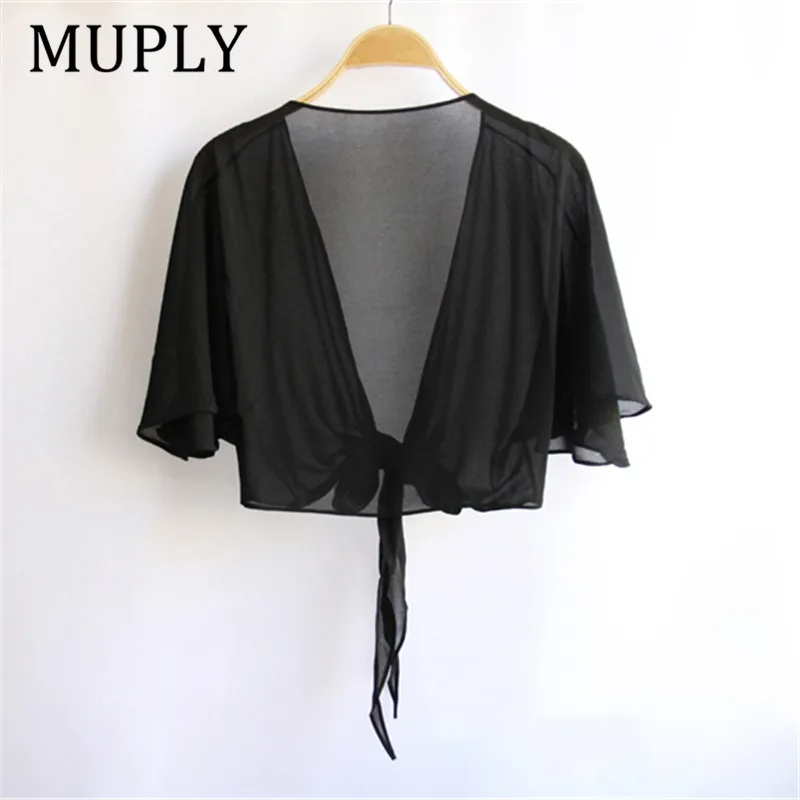 

2017 New Fashion Summer Chiffon Loose Casual Cardigan Sexy Butterfly Sleeve Poncho Black Cardigan Women Sueter Mujer Plus Size