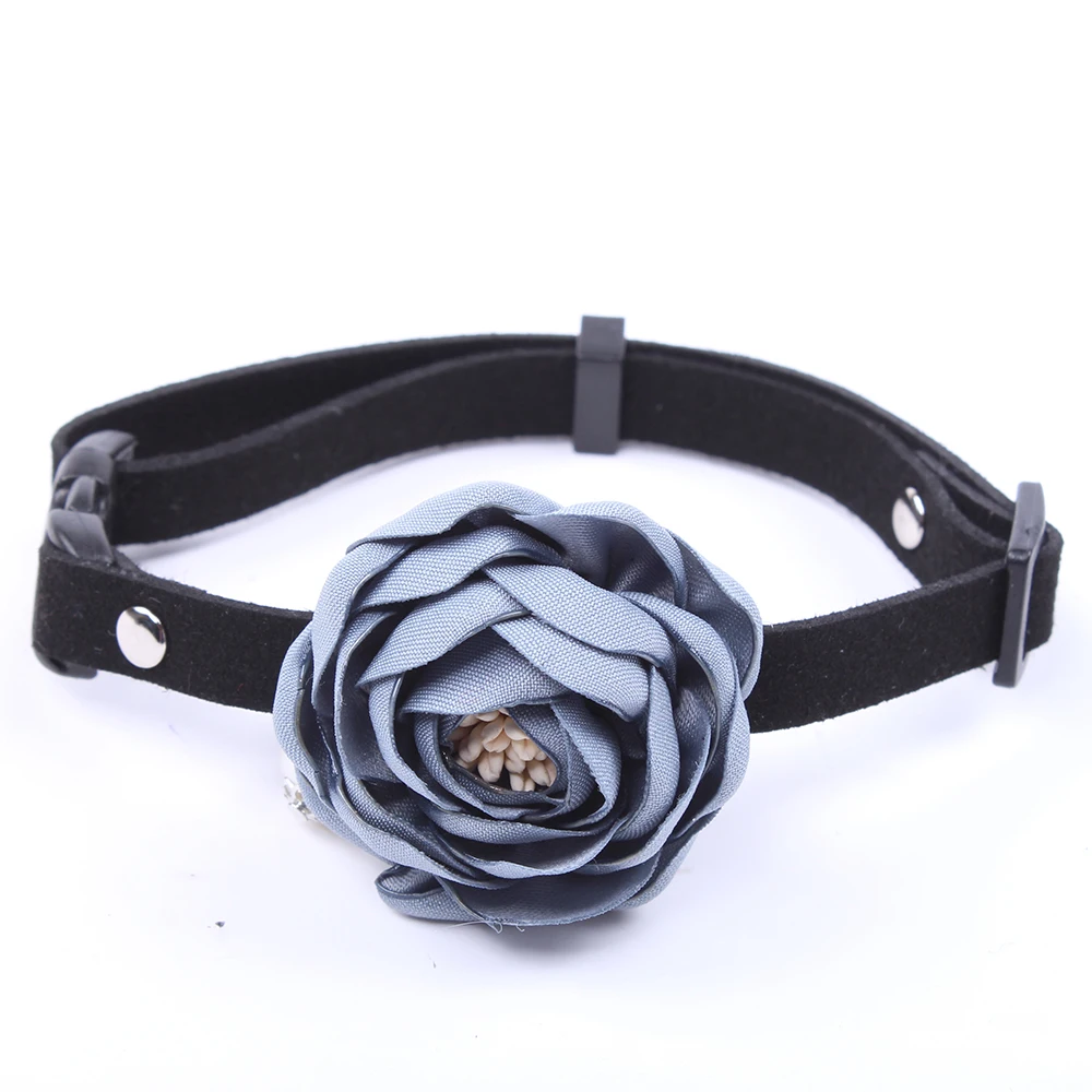 

Camellia Flower Cat Dog Collar Adjustable Pet Puppy Necklace Bell Pearl Chihuahua Yorkie Clothes Costume Outfits