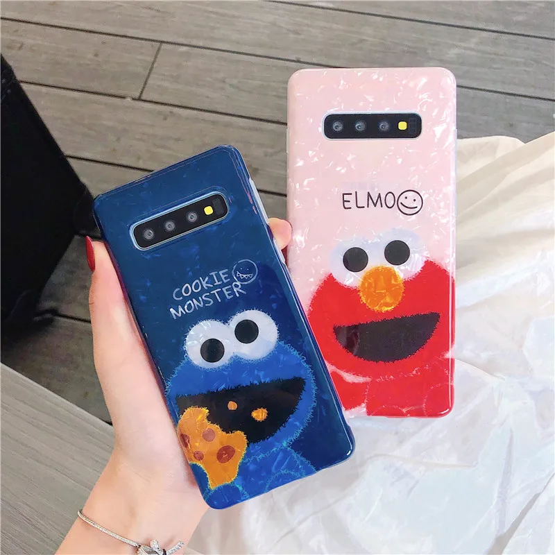 Чехол HYSOWENDLY Cute Elmo для телефона Samsung Galaxy S8 S9 S10 Plus мягкий силиконовый чехол IMD пар из