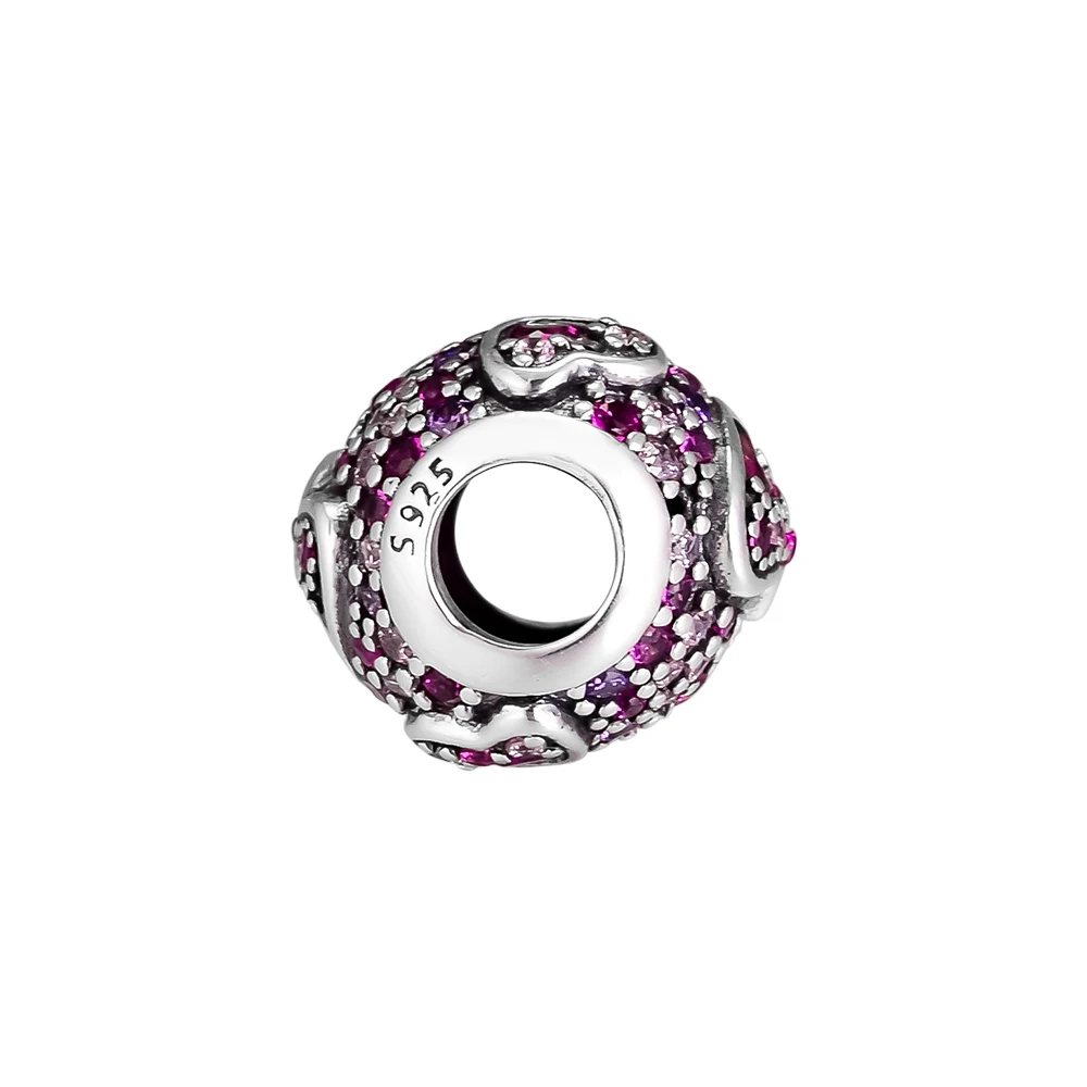 Подходят для браслетов Pandora браслет S925 оригинальной асимметричной сердца любви