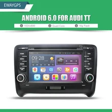 Android 6.0 Quad Core Car DVD Player Stereo Bluetooth gps Wifi Navigation For AUDI A3 A4 TT Free Shipping EW814P6QH