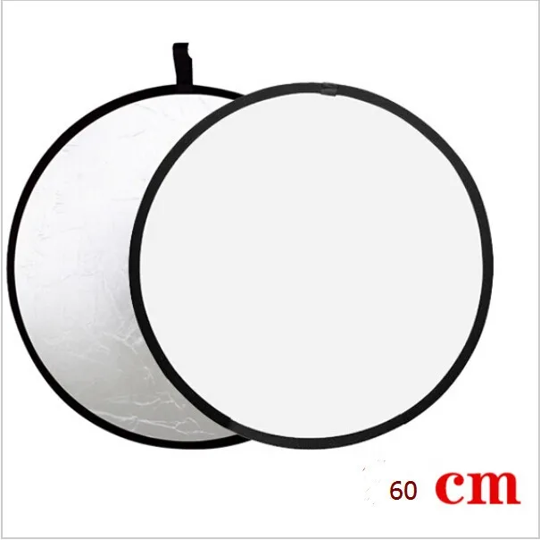 AAAE Топ 2-в-1 Light Mulit складной белый и серебристый фотоотражатель 60 см фото аксессуары для штатива для вспышки