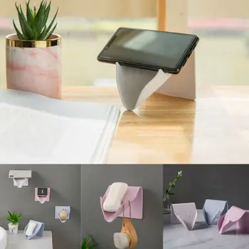 

New Bathroom Fixture Silicone Soap Dish Box Storage Plate Tray Bathroom Shower Holder Container