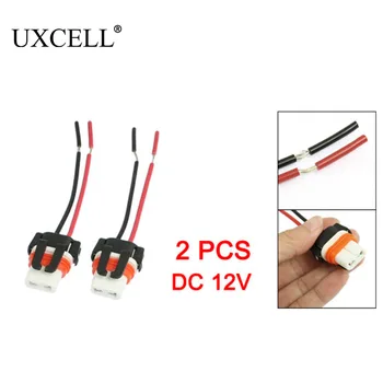 

UXCELL 2 Pcs 9006 Ceramic Headlight Bulb Connector Socket Connector Lamp