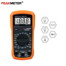 PEAKMETER мультиметр Вольтметр Амперметр PM8233 с истинным AC DC напряжение Сопротивление Емкость Частота Температура бесконтактный Тестер Напряжения