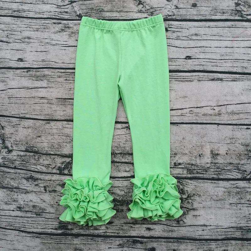 Детская фирменная одежда детские штаны для маленьких девочек разноцветные с оборками и леггинсы