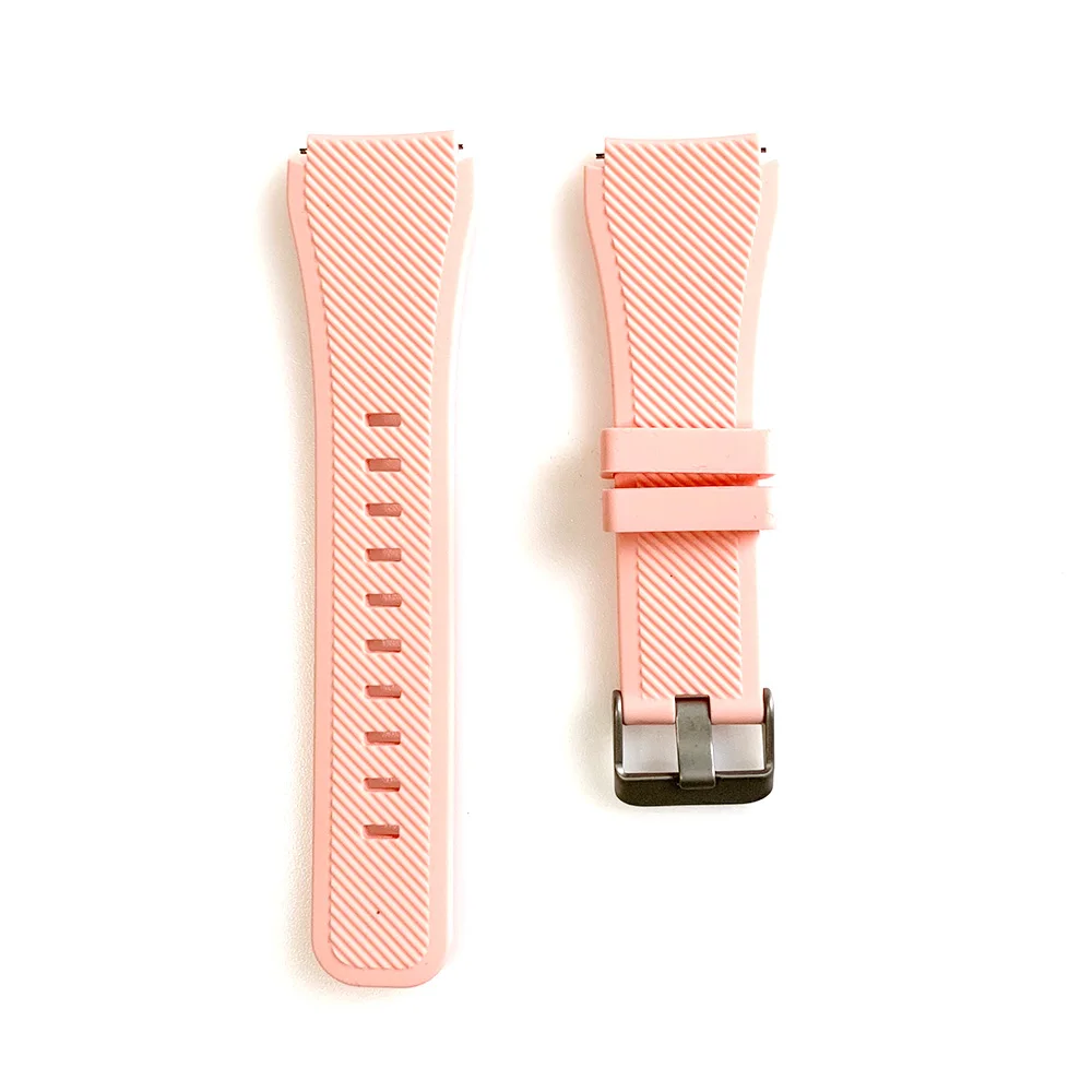 22 мм ремешок для samsung gear S3 Frontier классические часы силиконовый браслет спортивные силиконовые полосы ремешок для samsung Galaxy Watch 46 мм - Цвет ремешка: Pink