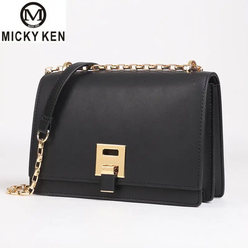 

100% genuine leather Women Shoulder Bag Chain Strap Flap Designer Handbags Clutch Bag Ladies Messenger Bags With Metal Buckle