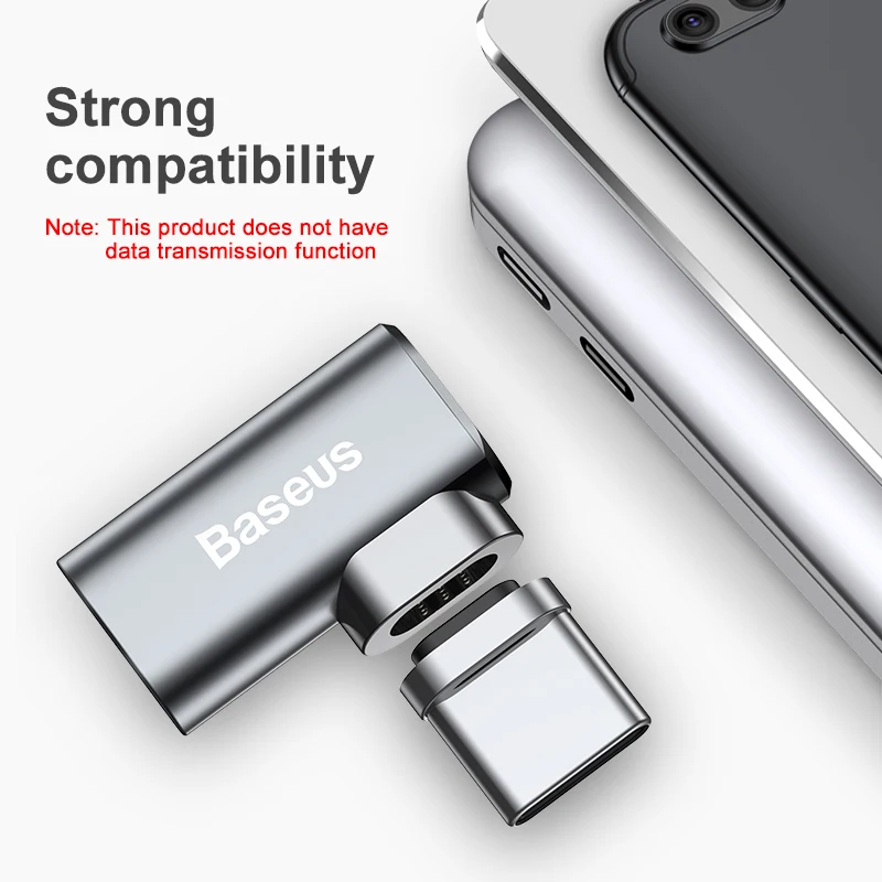 Baseus кабель usb type-C к магнитному адаптеру type-C для Macbook samsung s8 s9 OnePlus 5 5T 6 быстрая зарядка магнит USB-C разъем