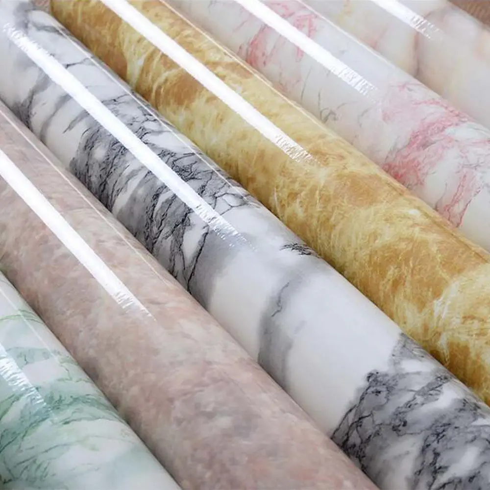 

SUNICE 20CMx30CM Sample Waterproof Marble Grain Vinyl Wall Paper Furniture Protector Anti-scratch Adhesive Film FOR Kitchen
