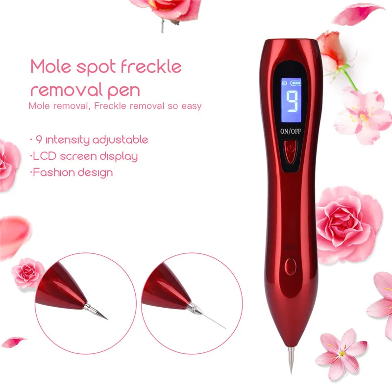 

LCD Display Laser Mole Removal Tool Spot Remover Freckle Removal Pen Wart Removal Machine Skin Care Salon Home Beauty Device
