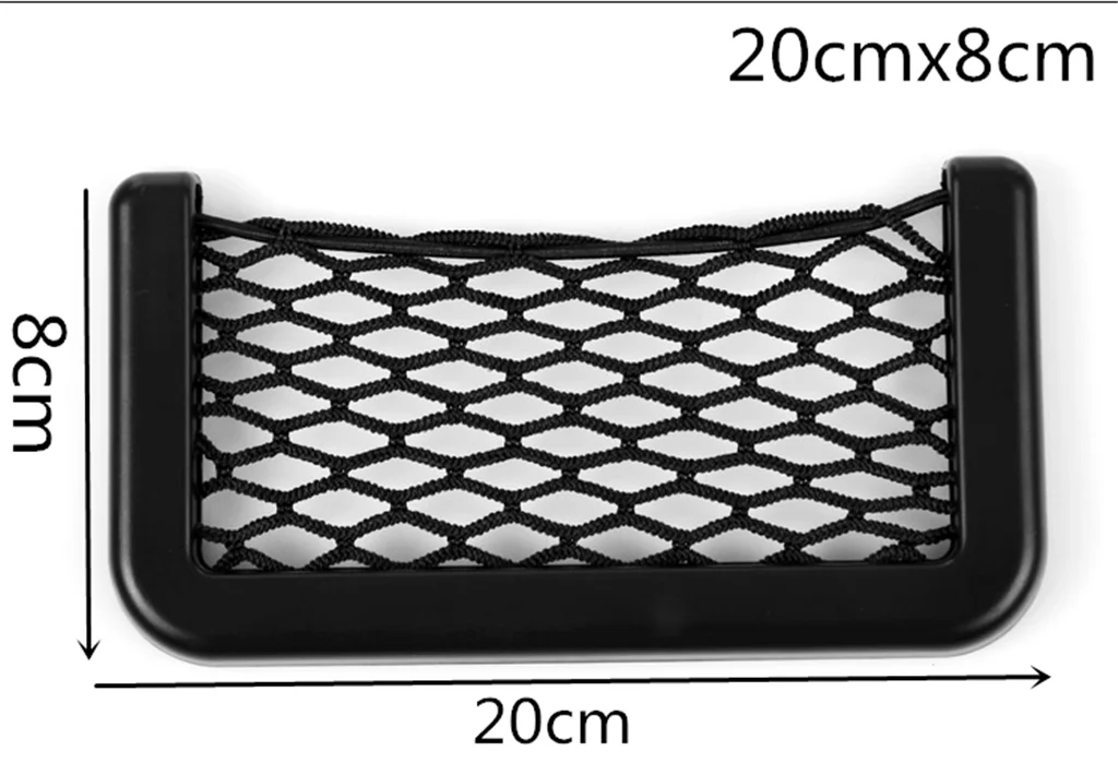 Автомобильное сиденье боковая задняя эластичная Сетчатая Сумка держатель мобильного телефона для Jeep Renegade Cherokee Wrangler Компас Патриот - Название цвета: zwd-Black-B