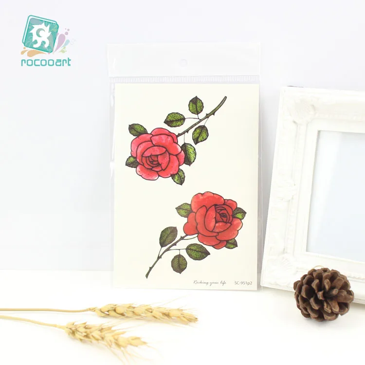 

2019 New Arrvial Beauty Tattoo Designs Body Temporary Tattoo sticker Dandelion Rose Flower Fake Tattoo Waterproof Taty On Arm