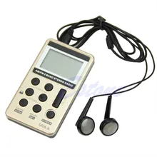 OOTDTY Мини AM/FM 2 группы Цифровая настройка стереорадиоприемник+ наушники DC 5 V Портативный